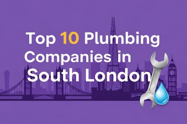 This is a blog banner image of top plumbing companies in south london